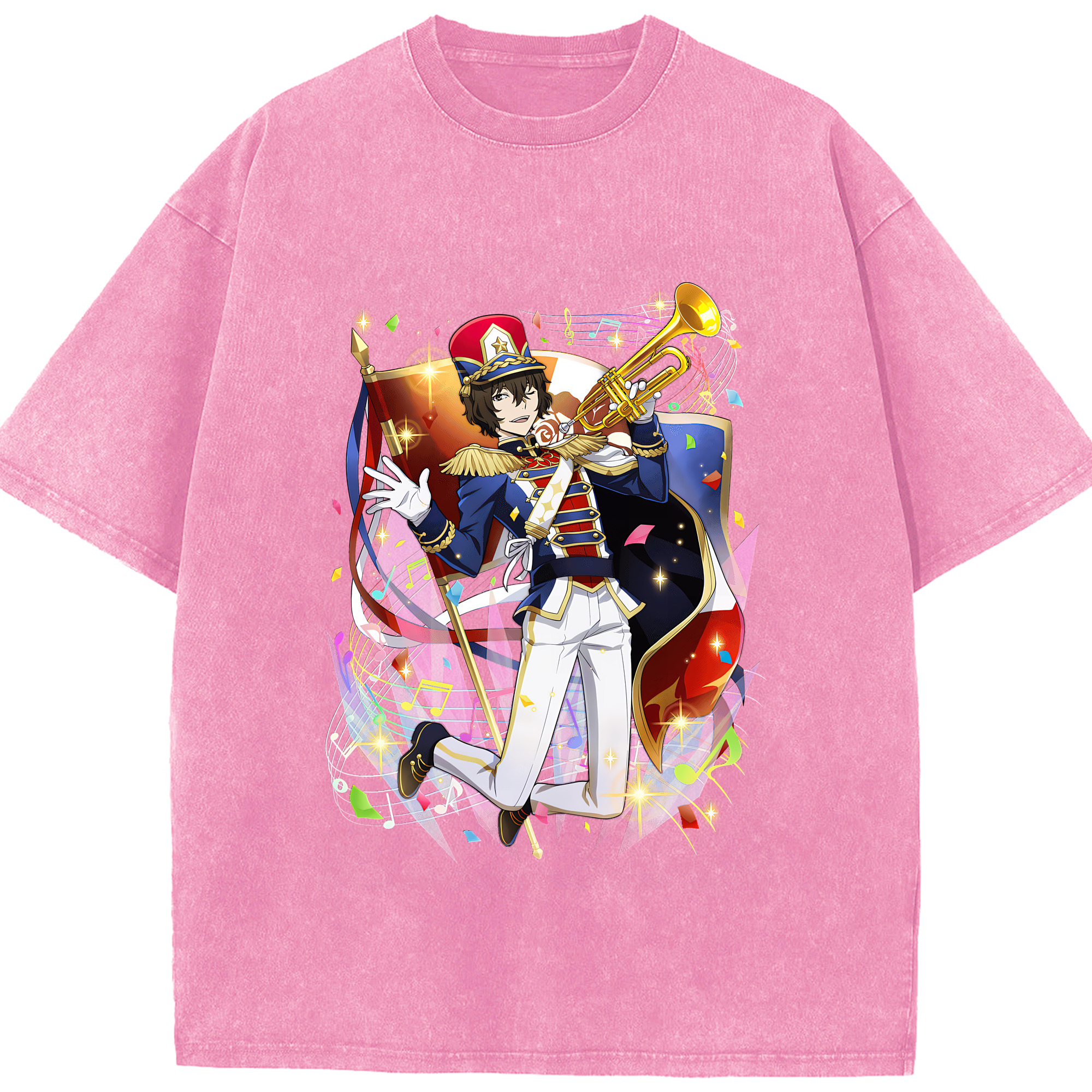（画像用） 文豪ストレイドッグス Bungo Stray Dogs 綿100% ヴィンテージ風 半袖Tシャツ（フロントプリント）